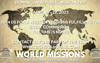 Mission Trip to the Dominican Republic – April 15-22